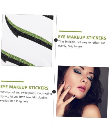 Beavorty 24 Pairs Glitter Eyeliner Green Stickers Blue Stickers Reusable Double Eyelid Tapes Miss Tool Flash - Buy Online on GoSupps.com