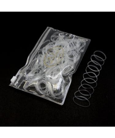 Dofash Reusable Clear Hair Rubber Bands, 2.5x75mm, 200pcs - Strong, Durable Ponytail Holder for Women & Girls - Buy Online on GoSupps.com