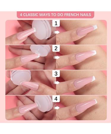 Luvadeyo Nail Stamp Set - 1 Piece French Lace Silicone Stamps & Nail Scraper Reusable Over 100 Times | International Shipping - Buy Online on GoSupps.com