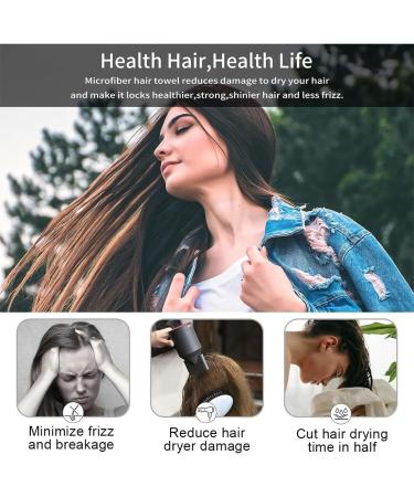 Buy Eouiav Microfiber Hair Towel Set - Quick Drying Turban Hair Dryer for Women & Kids | Ultra Absorbent Lightweight & Fast-Drying - Buy Online on GoSupps.com