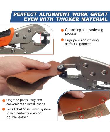 Snap Pliers for Metal Snaps  Heavy Duty Snap Fastener Tool Kit with 3 Dies& 60-Set Stainless Steel 15mm Snaps  for Boat Cover/Tarp/Marine Canvas/Leather Snaps Installation/Replacement-by MinliGUY - Buy Online on GoSupps.com