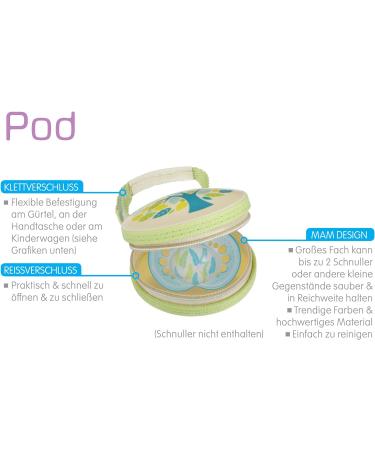 MAM Pod Dummy Bag - Turtle Yellow/Tortoise - Convenient Storage for 2 Dummies with Velcro Fastener - Buy Online on GoSupps.com