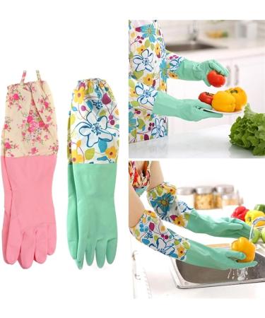 SEPTAM Cleaning Gloves Colored Latex Lengthened Household Gloves For Washing Dishes And Clothes Durable And Special For Cleaning - Buy Online on GoSupps.com