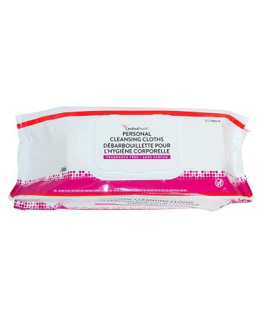 Cardinal Health 2AWU-96 Personal Cleansing Wipes, Non-Flushable, Fragrance Free, 9x13IN - 576 Wipes (6x96 Count) - Buy Online on GoSupps.com