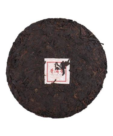 Puerh Tea Cake Chinese Yunnan Puer Tea Famous Pu Erh Tea Organic Black Tea Ripe Pu Erh Tea Puer Cooked Pu Erh Tea Cake for Daily Drink and Gift (357g/12.6oz)