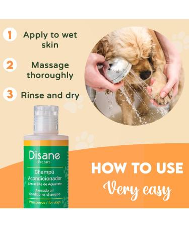 DISANE Natural Dog Conditioner Shampoo for Curly-Haired Dogs with Avocado Oil 250ml | Nourishing & Repairing Coat, Prevents Frizz, Enhances Curls - Buy Online on GoSupps.com