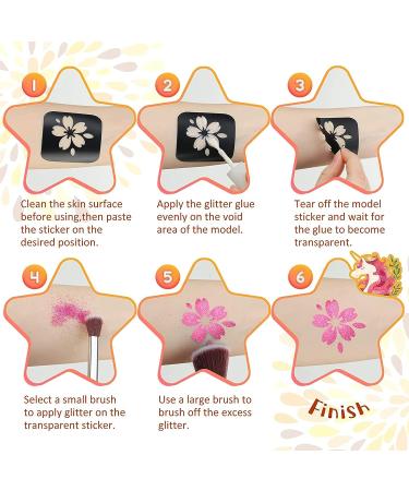 Wumawu Temporary Tattoo Glue 8ml - Water Soluble Body Painting for Halloween, Carnival, Birthday Party - 3 Pcs - Buy Online on GoSupps.com