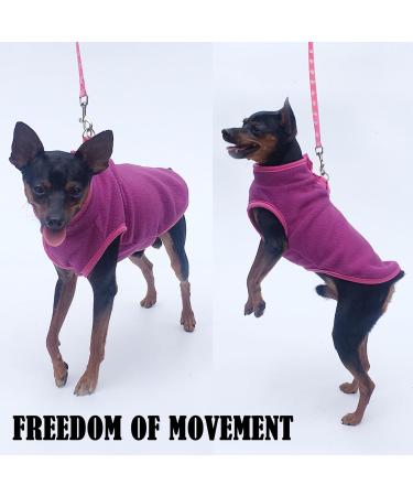 DKDDSSS Small Dog Sweater Dog Harness Collars Harnesses & Leads for Dogs Warm Puppy Cat Clothes Chihuahua Clothes for Small Breed Dogs Yorkie Chihuahua (S Purple) - Buy Online on GoSupps.com