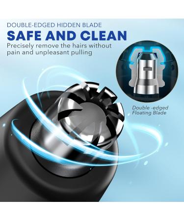 Sejoy Nose Ear Hair Trimmer - Professional IPX7 Waterproof Wet/Dry USB Rechargeable Cordless Trimmer with 360 Stainless Steel Blades - Safe, Painless, and Mute Motor - Black Upgrade - Buy Online on GoSupps.com