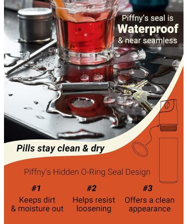 Waterproof Portable Keychain Pill Holder - 3 Pack Aluminum Medicine Fob for Travel Camping & Everyday Use - Buy Online on GoSupps.com
