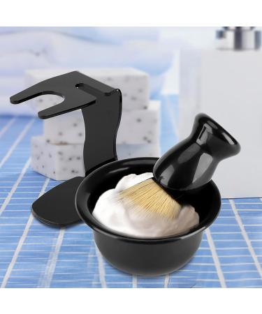 ZIXYQOL 3-Part Black Professional Men's Shaving Set Portable Brush Stand & Bowl Gift for Father's Day Birthdays & Valentine's Day - Buy Online on GoSupps.com