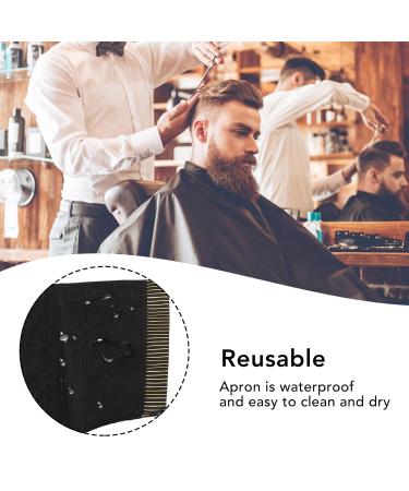 Sonew Haircut Gown with Pocket | Professional Barber Uniform & Short Sleeve Hair Grooming Clothes for Beauty Salon - International Shipping Available - Buy Online on GoSupps.com