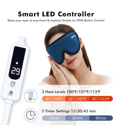 WellSync Heated Eye Mask for Dry Eyes - Smart Temperature Control - Relief for Chalazion, Blepharitis, Stye & Migraine - Buy Online on GoSupps.com