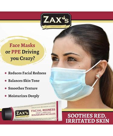 Zax's Facial Redness Cream for Windburn, Rosacea & Dehydrated Skin - Pharmacist Developed with Natural Ingredients - Buy Online on GoSupps.com