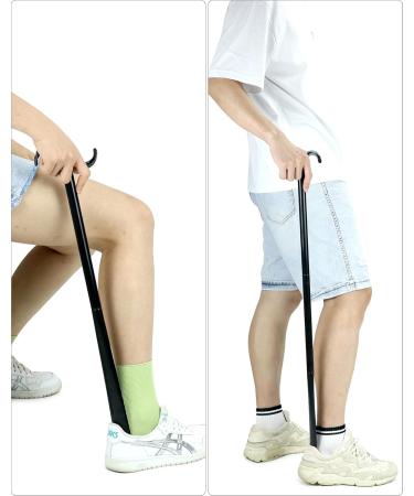 Buy QWORK Long Handle Shoe Horn (88 cm / 35 inches) | Perfect for Socks Shoes Pants & Tops - International Shipping Available - Buy Online on GoSupps.com