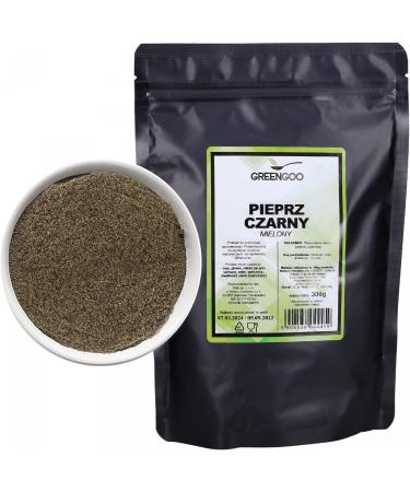 GREENGOO Spices - Black Pepper Ground 300 g Peppercorns Ground from Vietnam | 1 Pack Pepper Powder 100% Natural Without Additives GMO-Free & Vegan | Black Pepper Premium Quality 300g - Buy Online on GoSupps.com
