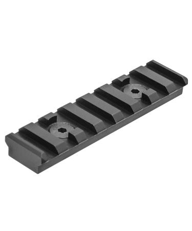 UTG Unisex Adult PRO M-LOK 8-Slot Picatinny Rail Section Black Rail black 8.67 cm