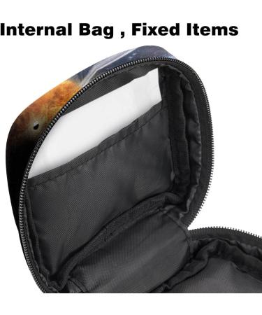 Galaxy Space Planets Menstrual Pad Bag & Cup Holder - Portable Zippered Design for Teens & Women - Buy Online on GoSupps.com