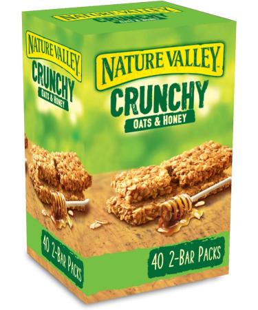 Nature Valley Crunchy Granola Bars Oats 'n' Honey Pack of 40 Bars & Crunchy Canadian Maple Syrup Cereal Bars 42g (Pack of 18 bars) - Buy Online on GoSupps.com