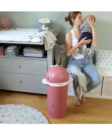 Kindsgut Windeleimer Wal Altrosa - Odor-Tight Diaper Bin with Refill Film Easy Clean & Eco-Friendly Design - Buy Online on GoSupps.com