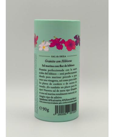 Salt of Ibiza Salt grains with hibiscus Sal de Ibiza Floral and exotic touch 90g - Buy Online on GoSupps.com