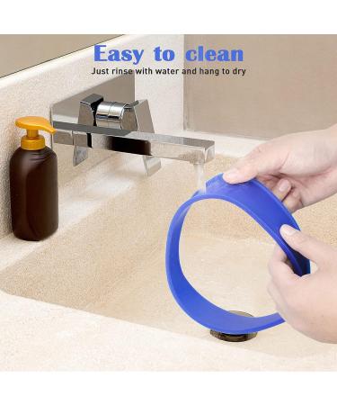 Curved Silicone Neckline Shaving Template and Hair Trimming Guide - Blue | DIY Home Haircuts - Buzz, Fade and Taper Guide for Clippers - Buy Online on GoSupps.com