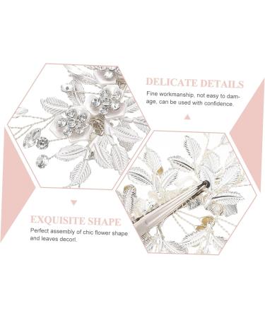 Angoily Rhinestone Hair Comb Bridal Comb Crystal Hair Crystal Barrette Wedding Rhinestone Hair Clip Flower Hair Clips for Women Wedding Hair Comb - Buy Online on GoSupps.com