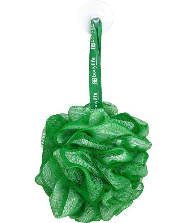 Bodylife Body Buffer Puff Exfoliating Bath & Shower Body Pouf Scrunchie Body Scrubber Green & White 55g Triple Pack - Buy Online on GoSupps.com