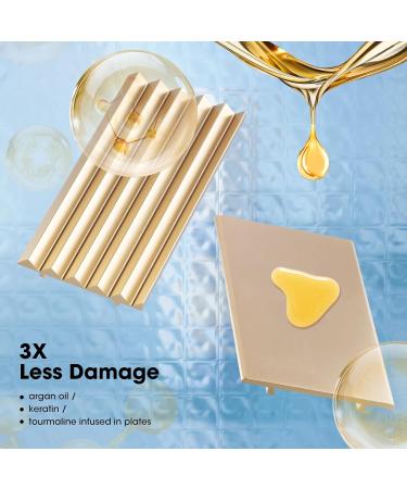 Interchangeable Hair Crimper for Fluffy Hairstyles | Volumizing Hair Waver with Keratin & Argan Oil | Adjustable Temperature Hair Iron for Women & Girls - Buy Online on GoSupps.com