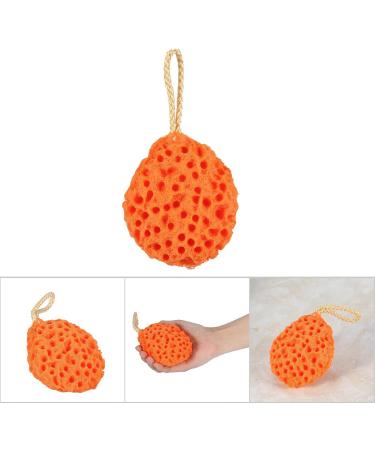 Qukaim Body Sponge Ball Sponge Bath Ball Beauty Soft Body Shower Sponge 4 Colors Spa Washing Cleansing Scrubber Orange - Buy Online on GoSupps.com