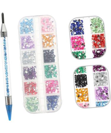 minkissy 1 Set Rhinestone Picker Dotting Pen Flatback Colorful Rhinestones Nail Rhinestone Kit Blue Rhinestones Round Nail Rhinestones Crystals Beads Blue Outfit Jewelry Kits Gem Charm 16x1cm Blue - Buy Online on GoSupps.com