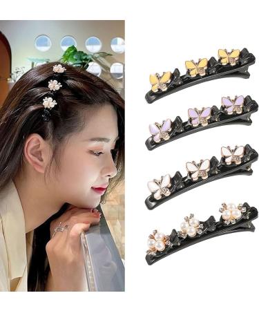 Delicate Hair Clips Sectioning Hair Clips For Thick Thin Hair Daily Use Hair Sectioning Gifts For Women Girls Hair Cli Camellia Black - Buy Online on GoSupps.com