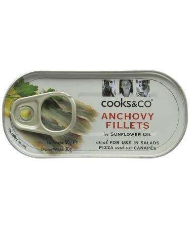 Cuisiniers Et Co Anchovy Fillets In Sunflower Oil (50G)