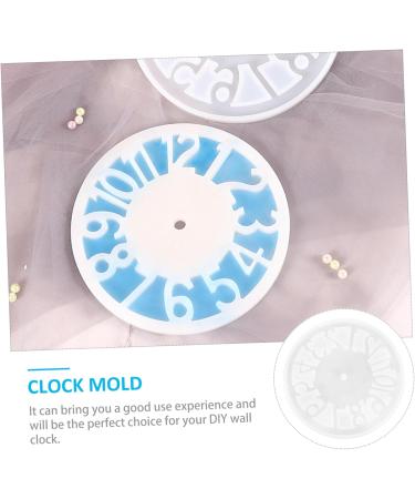 NUOBESTY 1pc Clock Mold Clocks Silicone Molds Digital Clock Time Clock Craft Accessories Number Wall Clock - Buy Online on GoSupps.com