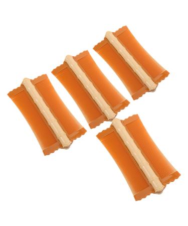 Yardenfun Lot de 4 Peignes Fins Double Face Antipelliculaires en Bambou Couleur Abricot Peignes pour liminer Pellicules et Lentes Outil de Toilettage Doux pour Animaux et Cuir Chevelu