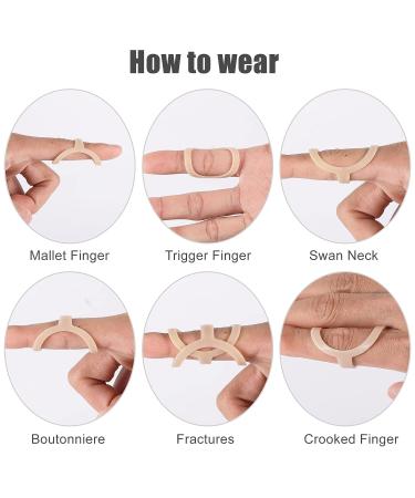 LUTER 3pcs Oval Finger Splint Set for Trigger Finger - Sizes 6.2-6.8cm - Finger Support and Stabilizer Brace - Buy Online on GoSupps.com