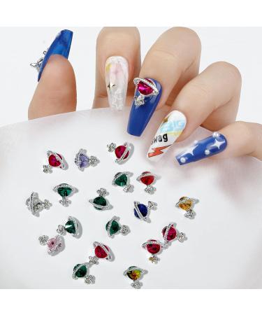 Mcduyant 9 Pieces Nail Art Planet 3D Charms Nail Art Saturn Shape Decoration DIY Nail Charms Nail Art Supplies for 3D Nail Art Designs Decoration DIY Crafting Jewelry Accessories - Buy Online on GoSupps.com