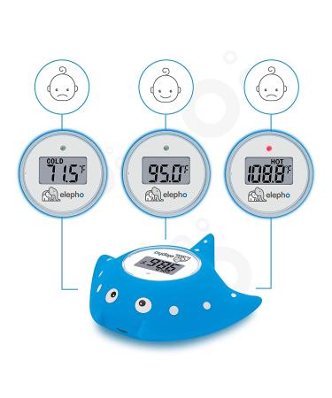 Elepho eFloat Baby Thermometer & Bath Toy | Accurate Water & Room Temperature Monitor | Waterproof, Alerts for Safe Bathing (Blue) - Buy Online on GoSupps.com