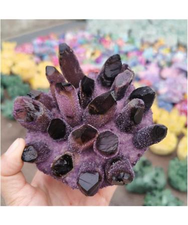 Natural Crystal Rough 1 pc 360g Purple Ghost Phantom Quartz Crystal Cluster Specimen - Buy Online on GoSupps.com