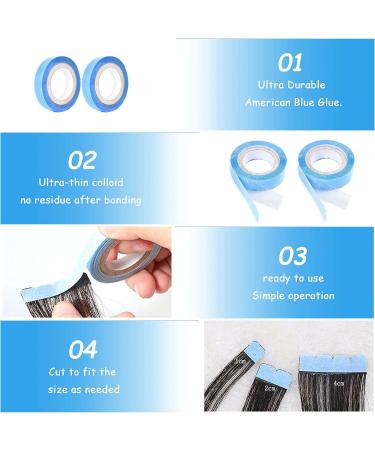 Double-Sided Tape for Hair Extensions - High Adhesive Strips, 2 Rolls, 3 Yards Each - Buy Online on GoSupps.com