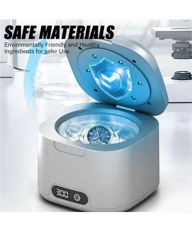  GOMETY Ultrasonic Cleaner 49000Hz with UV Light 340ml Ultrasonic Cleaner 4 Cleaning Modes for Gutter Dentures Retention Aligner - Buy Online on GoSupps.com