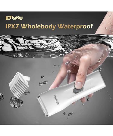 ENSSU Waterproof Hair Clippers & Ball Trimmer | Cordless Rechargeable Hair Cutting Kit for Men Kids & Adults - International Shipping Available - Buy Online on GoSupps.com