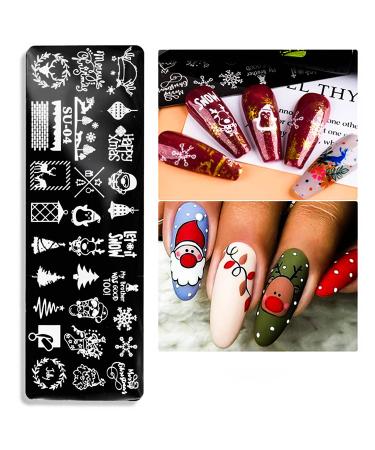 DANNEASY Nail Stamping Plate Kit - 6 Holiday Style Stencils with Stamper, Scraper, and Storage Bag - Buy Online on GoSupps.com