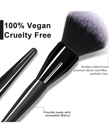 Large Powder Brush - Luxurious Vegan Makeup Brush for Flawless Blending & Buffing | Professional Foundation & Concealer Tool Cruelty-Free Bristles - Buy Online on GoSupps.com