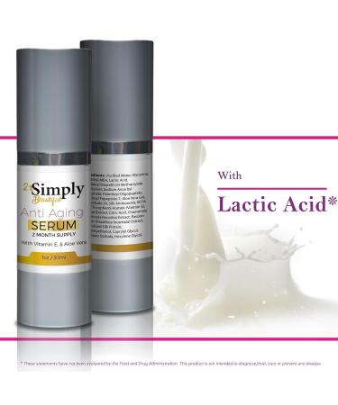 2x Simply Beautiful Anti-Aging Serum - 2 Month Supply for Smooth Skin Reduce Wrinkles Dark Circles & Puffiness | Best Anti-Aging Eye Serum - Buy Online on GoSupps.com