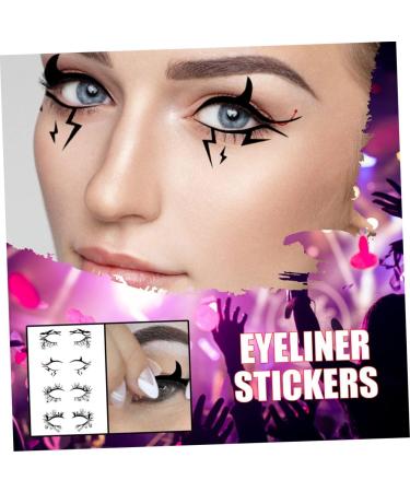 Beavorty Spider Stickers 20 pairs Costume Supply Goodie Liner Eye Classic Eyeliner Horror Trendy Funny Halloween Web Sticker 1 count (Pack of 1) Blackx5pcs - Buy Online on GoSupps.com