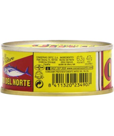 Albacore White Tuna in Olive Oil 63g Ortiz (Pack of 5 units) - Buy Online on GoSupps.com