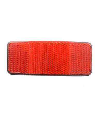 PZRT Handlebar Mount Safe Bicycle Reflector Reflective Front Rear Warning Light Bike Accessories Red 98x39mm