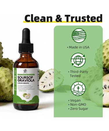 iMATCHME Soursop Graviola Liquid Drop for Cell Support & Regeneration, Immune System and Gut Health Support, Pure Soursop Bitters Liquid, High Absorption, Sugar/Gluten Free, Natural Flavor, 2 Fl Oz Original 2 Fl Oz (Pack of  - Buy Online on GoSupps.com