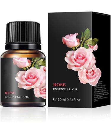 Rose Essential Oils Rose Oil Rose Massage Oil for Massage 100% Pure Organic Rose Oil for Diffuser Skin Hair Candle Making Soap Making 10 ml Travel Size Rose Essential Oil